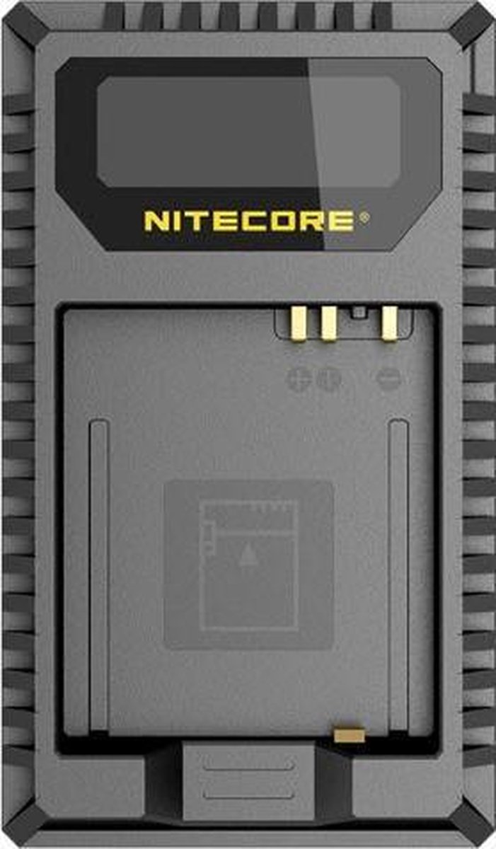 Nitecore UL109 USB oplader voor Leica batterij BP-DC15-E en Panasonic batterij DMW-BLE9