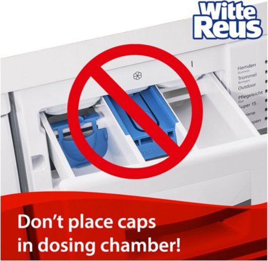 Witte Reus Duo-Caps Wasmiddel capsules - 165 stuks - Voordeelverpakking - 3x 55 wasbeurten