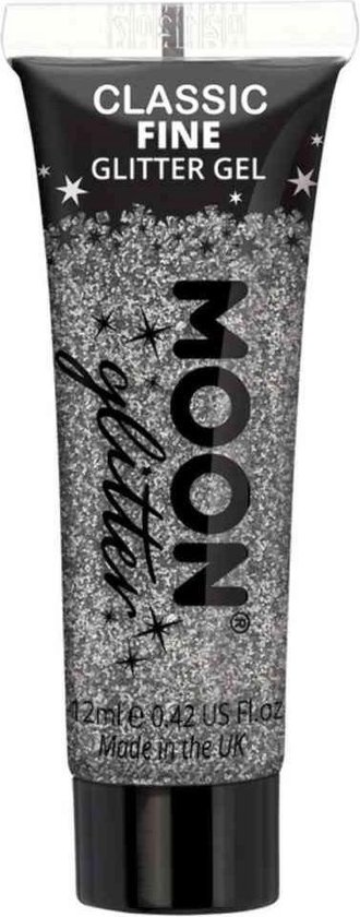 Moon Creations - Moon Glitter - Classic Fine Glitter Gel Glitter Make-up - Zilverkleurig