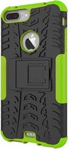 GadgetBay Shockproof bescherming hoesje iPhone 7 Plus 8 Plus case - Groen