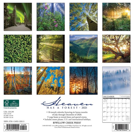 Heaven Has a Forest Kalender 2021