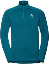 Odlo Midlayer 1/2 zip MILLENNIUM YAKWARM blauw - Maat S