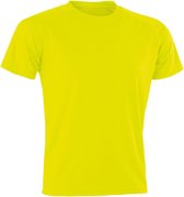 Spiro Volwassenen Unisex Impact Aircool Tee (Flo Geel)