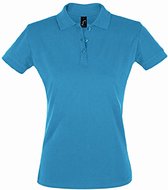 SOLS Dames/dames Perfect Pique Poloshirt met korte mouwen (Aqua)