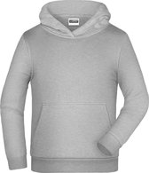 James And Nicholson Kinderen/Kinderen Basic Hoodie (Grijze Heide)