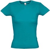 SOLS Dames/dames Miss Korte Mouwen T-Shirt (Aqua)