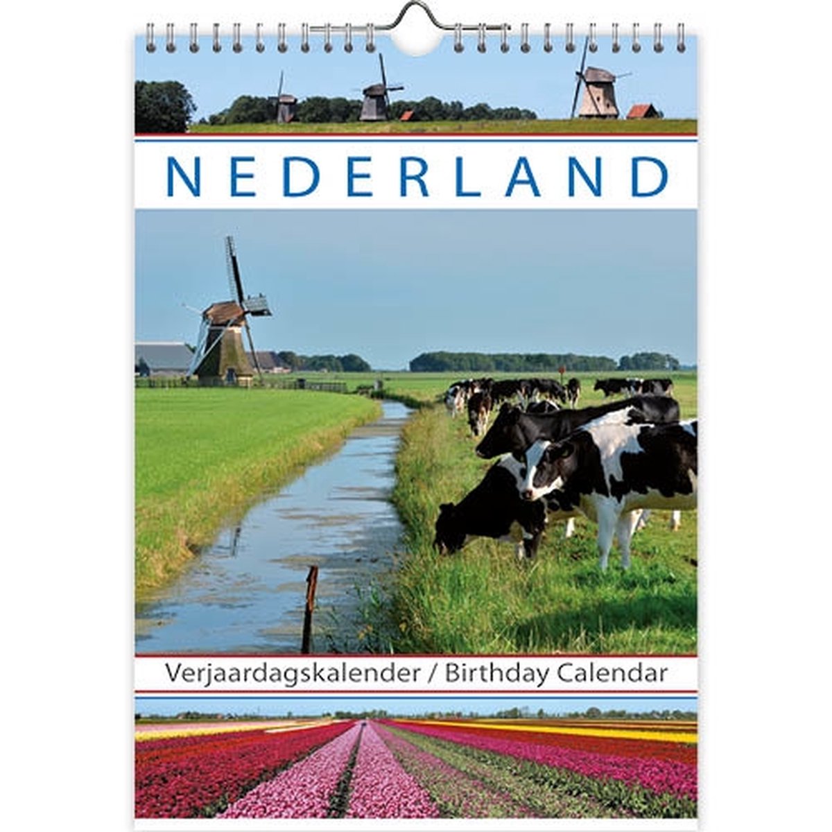 Nederland Verjaardagskalender - formaat A4