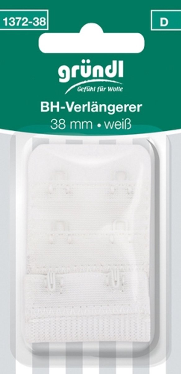 1372-38 BH-verlenger wit 38mmx85mm