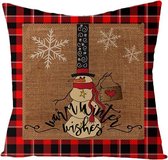 Kerst kussen Vrolijk Kerstfeest Kussenhoes Kussensloop 45x45cm model 20