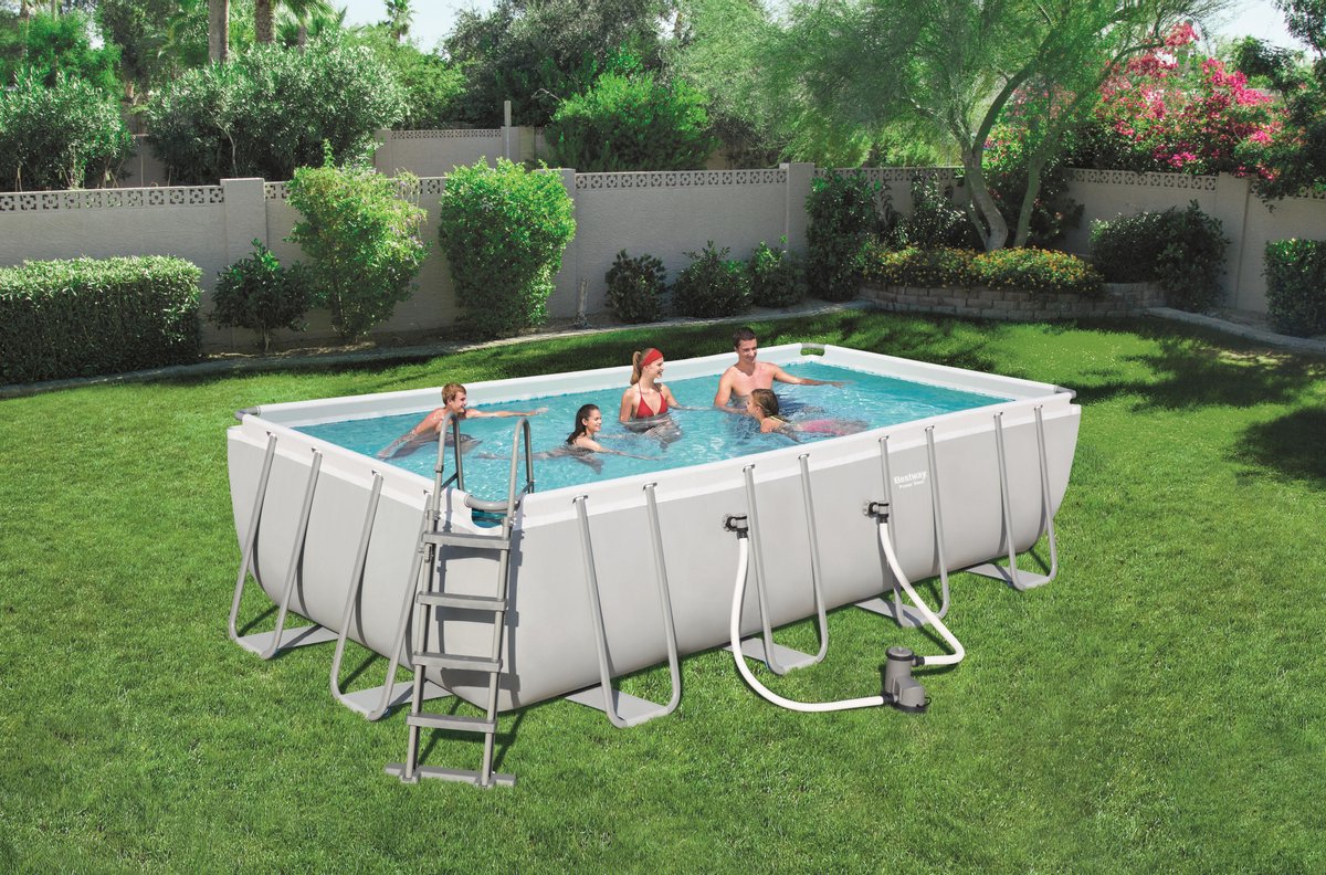 Bestway Power Steel kit piscine avec pompe de filtration - 549 x 274 x 122 cm