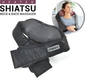 Orange Care Shiatsu Neck Massager, nekmassagekussen met 4 draaiende massagekoppen en warmtefunctie – drukpuntenmassage, elektrisch,