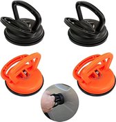 Deukentrekker - Deukentrekker auto - Deuk remover zuignap - set van 4 - Oranje | Zwart