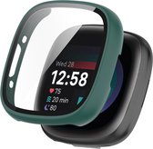 Watch case screenprotector - hoesje - geschikt voor Fitbit Versa 4 - groen