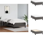 vidaXL Bedframe - Duurzaam Kunstleer - Bedframe - Afmeting- 203 x 103 cm - Kleur- Grijs - Bed