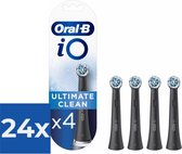 Oral-B iO Ultimate Clean - Têtes de brosse - Zwart - 4 pièces - Pack économique 24 pièces