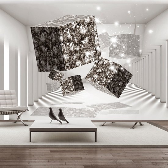 Fotobehangkoning - Behang - Vliesbehang - Fotobehang Moderne Kunst - 3D - Modern Art - 150 x 105 cm