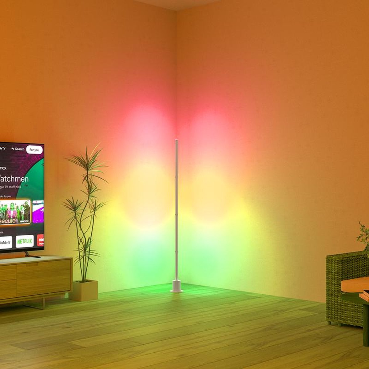 Iris slimme led vloerlamp RGB - multicolor - muziekreactie - App Iris slimme led vloerlamp RGB - multicolor - muziekreactie - App