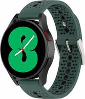 By Qubix 20mm - Dot Pattern bandje - Groen - Geschikt voor Huawei watch GT 2 (42mm) - Huawei watch GT 3 (42mm) - Huawei watch GT 3 Pro (43mm)