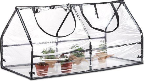 vidaXL Kweekkas - 128 x 188 x 124/192 cm - Aluminium/PC - 2.41 m²