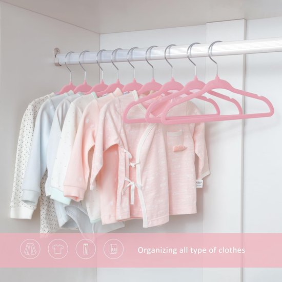 HJYDGJ 10 stuks houten babykleerhangers babykleerhangers babykleerhangers babykleding hanger voor kleding, broeken houten hanger voor kinderkleerhangers antislip babykleerhangers - hazenoren