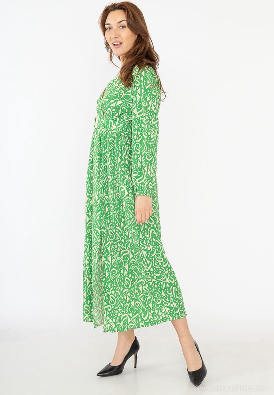 Lilie Rose MIDI SHIRT Spring Summer 2024 DRESS WVNGreen Flowers Dames