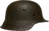 Gerestaureerde Duitse Wehrmacht helm Tweede Wereldoorlog M35/40 – verzamelaarsobject