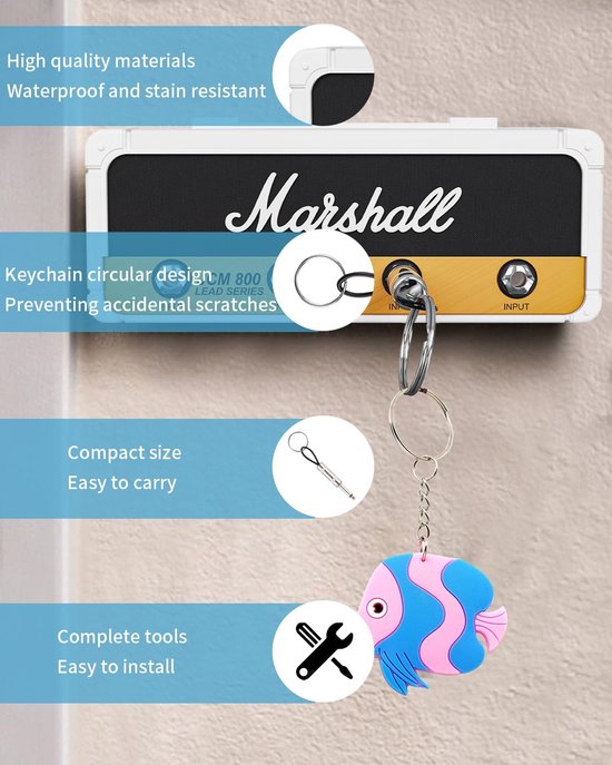Rimarkable - Marshall Key Holder - Porte-clés pour porte-clés de guitare -  montage