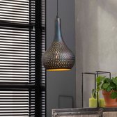 DePauwWonen - Hanglamp Ciara zwart/bruin - 1 lichts - E27 Fitting - Hanglampen Eetkamer, Woonkamer, Industrieel, Plafondlamp, Slaapkamer, Designlamp voor Binnen - Metaal | IJzer