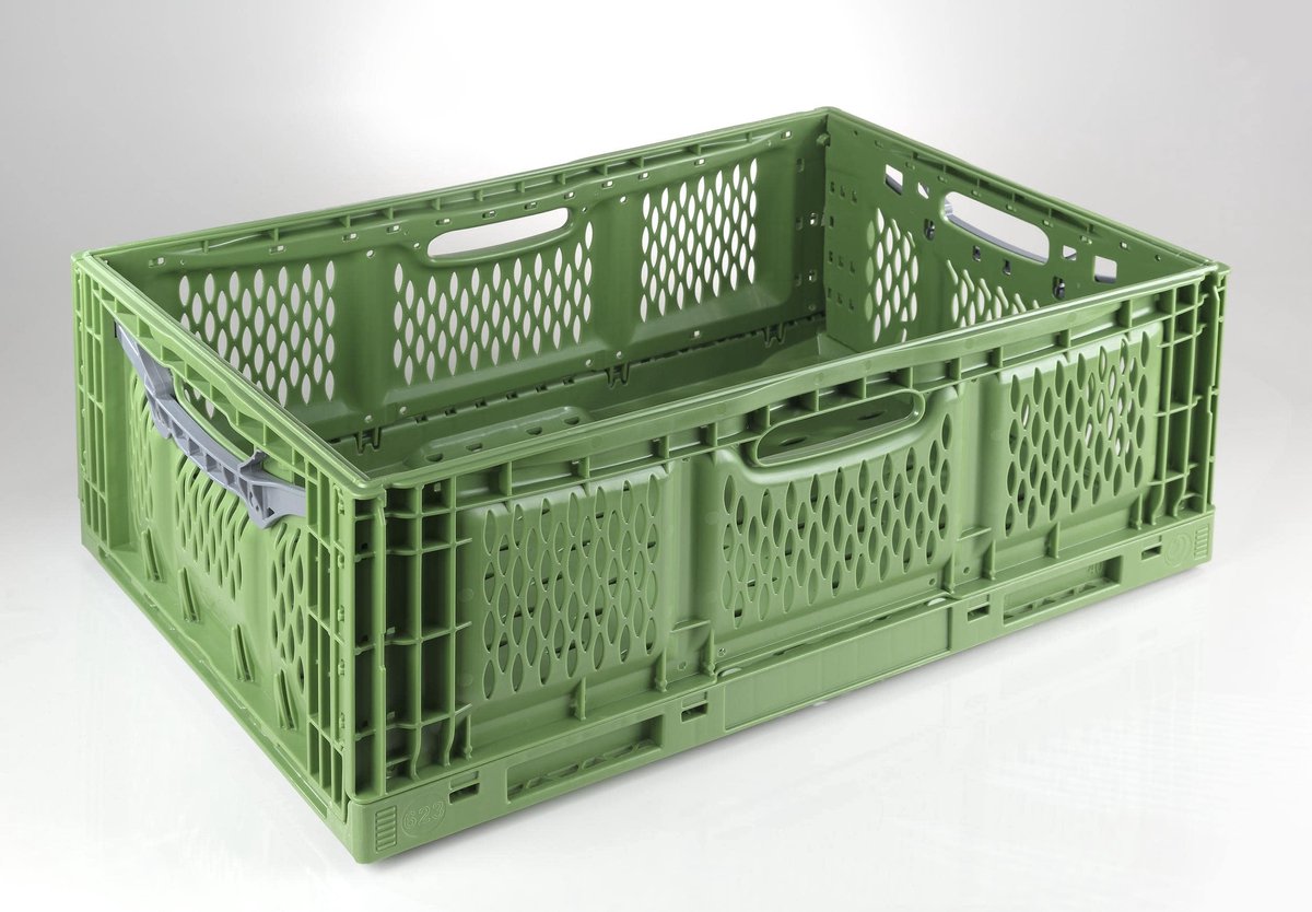Vouwkrat Kunststof 400x300x180 mm 17 liter Groen