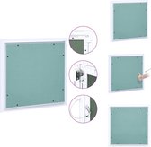 vidaXL Inspectieluik - Groen Gipsplaat - Grote - Aluminium Frame - 200 x 200 mm - Veersloten - Badkamermeubel
