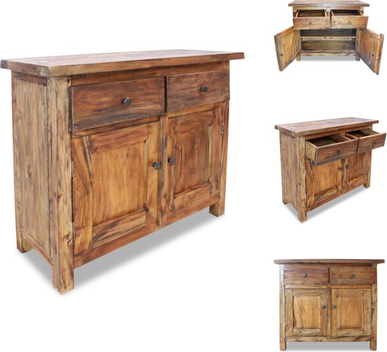 Dressoir gerecycled hout 160 cm | Aktie Wonen.nl Dressoir gerecycled hout 160 cm | Aktie Wonen.nl