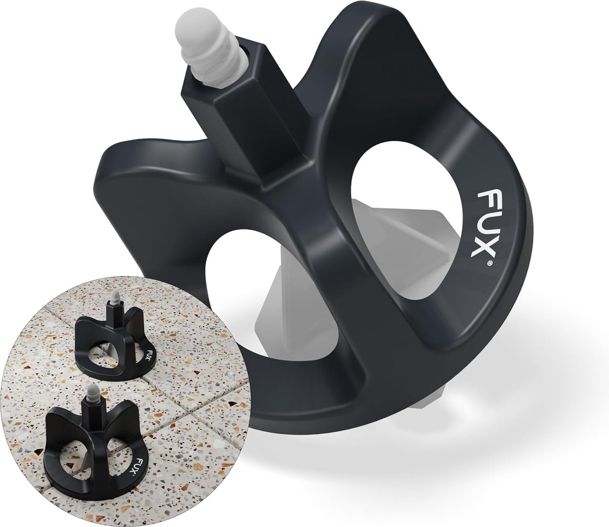 Tegelnivelleringssysteem 3 mm, tegelzeterset: 50 trekkappen 3 mm + 100 schroefdraadzakken, tegelleghulp set tegels legsysteem tegellegger gereedschapsset (150 set 3 mm)