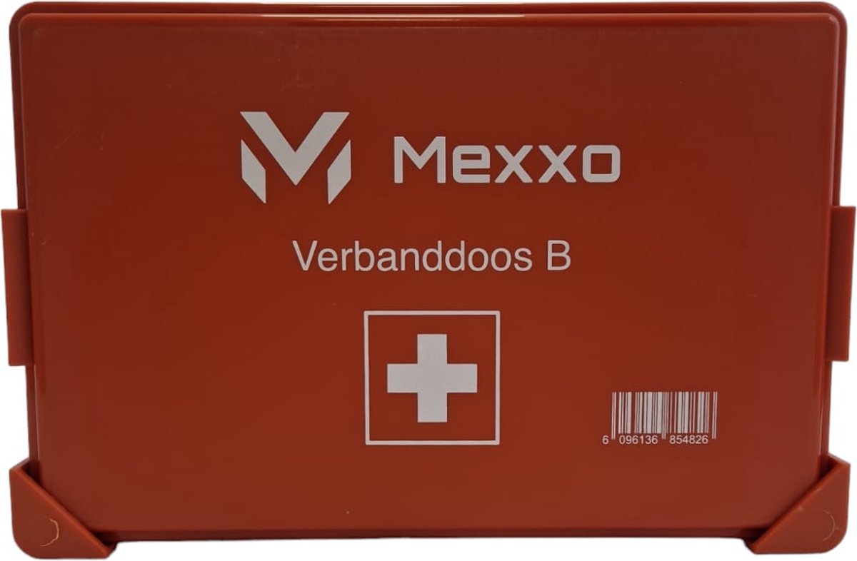 Goedkoopste Mexxo verbandkoffer B - EHBO koffer met wandhouder - Voor thuis, voertuigen of kleine bedrijven - Internationaal goedgekeurd