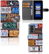 Wallet Book Case Geschikt voor Xiaomi Poco F5 Pro GSM Hoesje Kentekenplaten