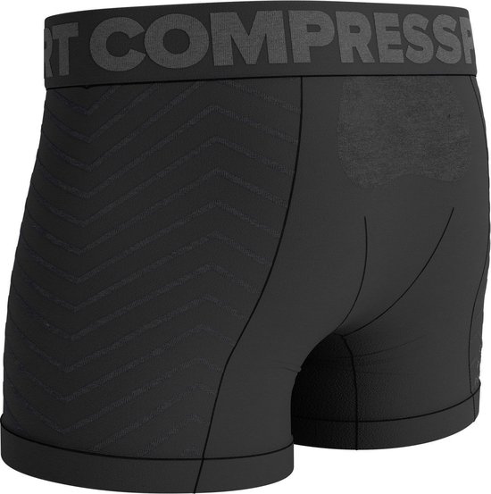Boxer sans couture M - Homme - Noir/Gris