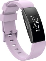 Bandje geschikt voor Fitbit Inspire HR - Maat S - Bandje - Horlogebandje - Siliconen - Lila