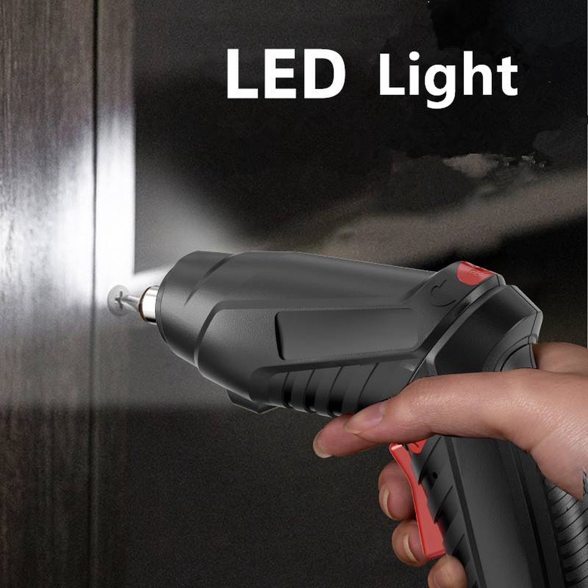 47-delig Ikello Draadloze Elektrische Roterende Schroevendraaier Multifunctionele Oplaadbare Power Schroevendraaier Tool 4.2V LED lamp