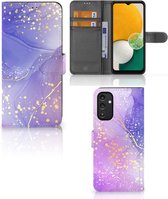 Hoesje geschikt voor Samsung Galaxy A14 5G Watercolor Paars