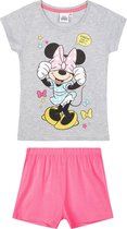 Disney Minnie Pyjama met korte mouw - grijs - Maat 128