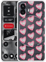 Cazy Hoesje geschikt voor Nothing Phone (2) Hartjes Met Stippen