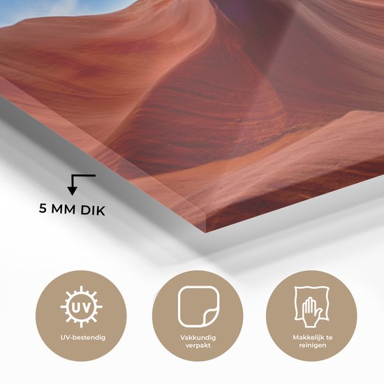 Peinture sur Verre - Murs Rocheux de l'Antelope Canyon aux USA - 180x120 cm - Peintures sur Verre Peintures - Photo sur Glas