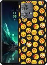 Cazy Hoesje Zwart geschikt voor Google Pixel 8 Emoji