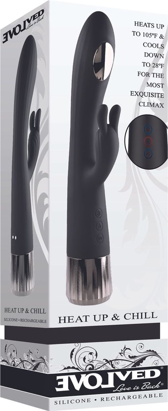 Evolved - Vibromasseur Heat Up and Chill Rabbit - Noir