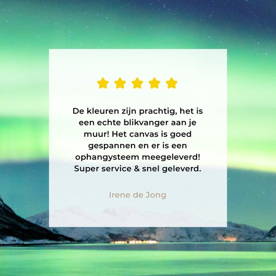 Canvas schilderij - Noorderlicht meer 60x90 - Aurora kamer decoratie accessoires - Schilderijen landschappen woonkamer - Wanddecoratie slaapkamer - Muurdecoratie keuken - Wanddoek interieur binnen - Northern lights woondecoratie huis