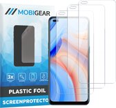 Mobigear Screenprotector geschikt voor OPPO Reno 4 5G | Mobigear Screenprotector Folie - Case Friendly (3-Pack)
