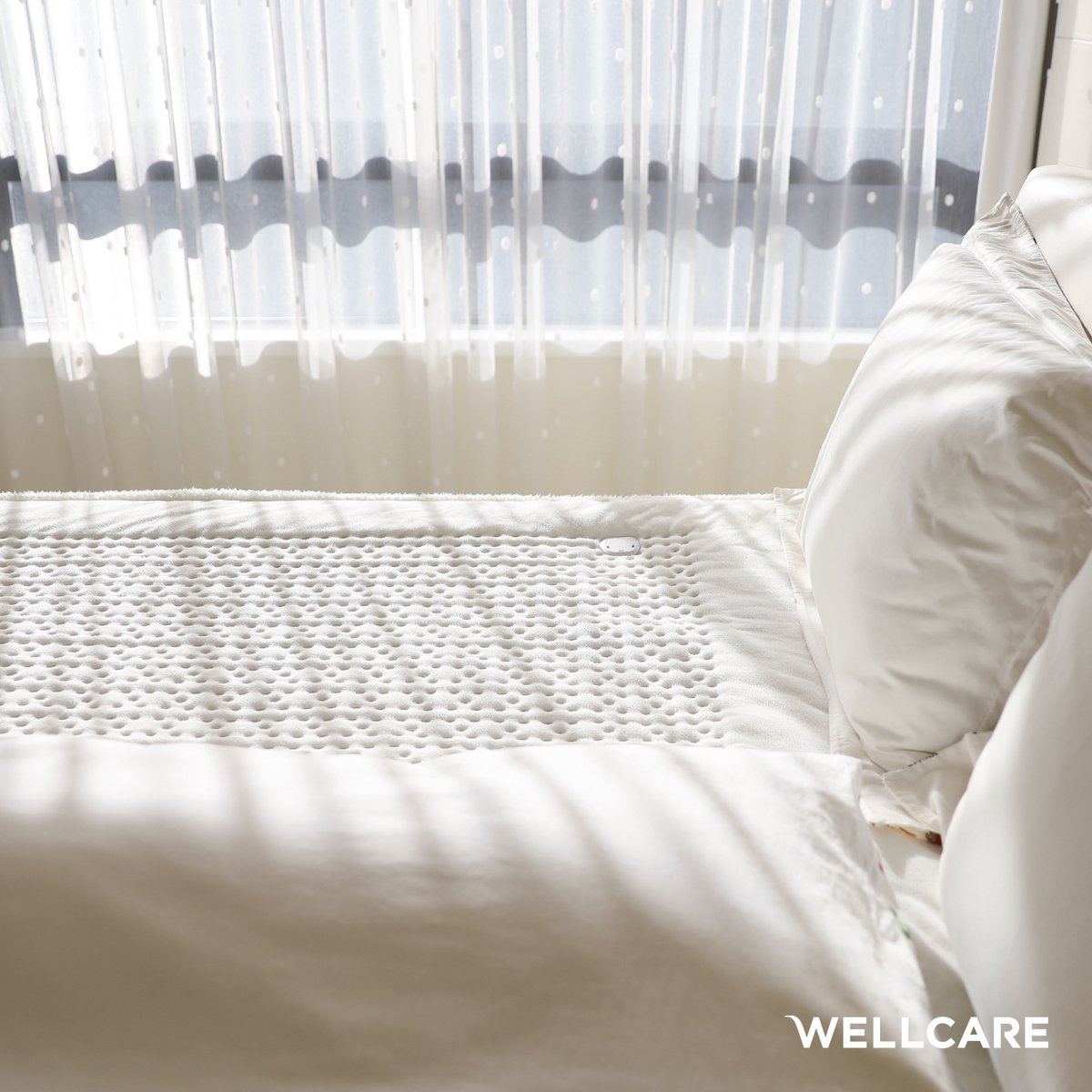 Wellcare WE-167OBHD 2-in-1 Elektrische warmte onder- en overdeken | Patchworkontwerp | 4D DWF-technologie | 130 x 160cm | Nap, zacht, baby- en vlechtfleece – foto 7