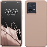 kwmobile coque de téléphone compatible avec Motorola Moto G84 5G - Coque avec revêtement en silicone - Coque pour smartphone en vieux rose