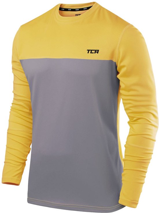 TCA Mannen Element Lange Mouw Ronde Hals Hardloop Top