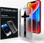 Umbrella Glass Snap-it-On Screenprotector - Geschikt voor iPhone 14 Plus
