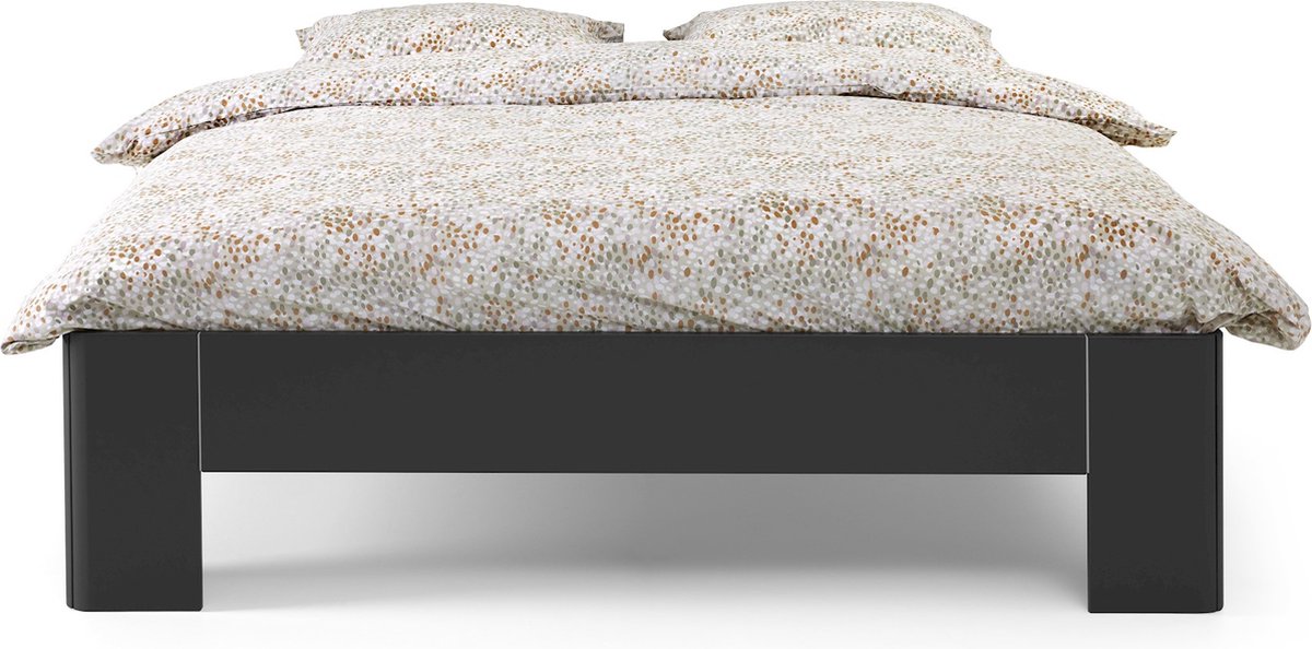 B Bright Fresh 500 Bed 140 x 200 cm - Bedframe Antraciet - Bedombouw - Instaphoogte: 50cm - Tweepersoonsbedden